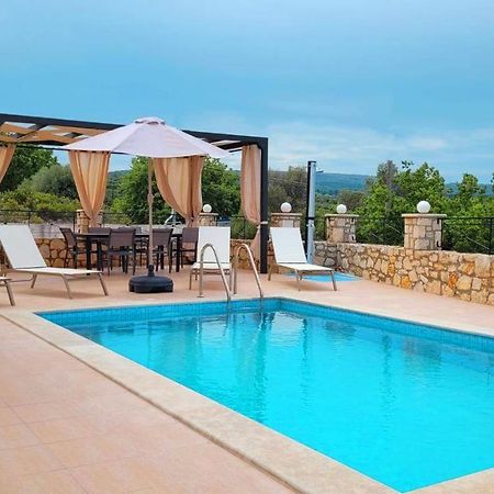 Natural View Villa With Private Pool Skouloufia Ngoại thất bức ảnh