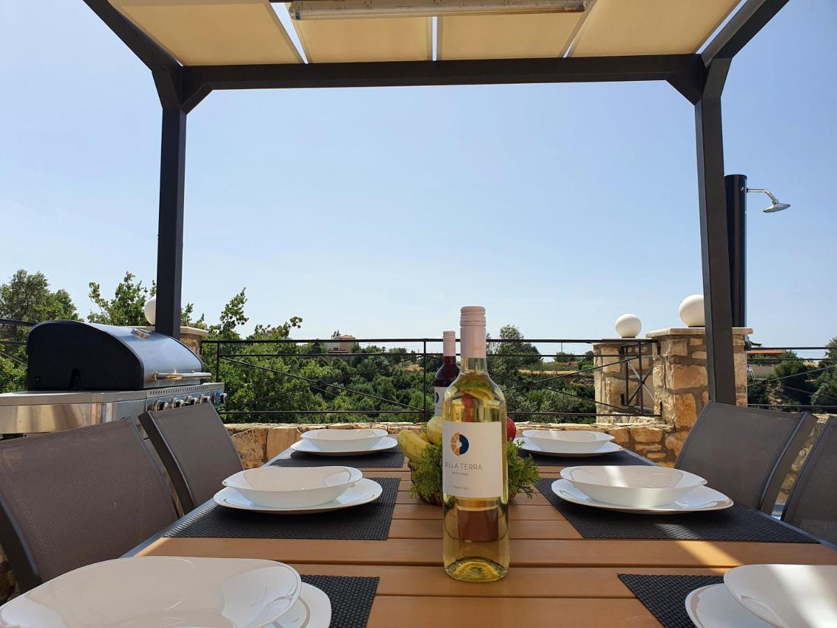 Natural View Villa With Private Pool Skouloufia Ngoại thất bức ảnh