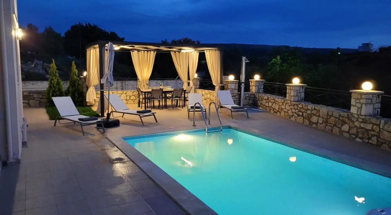 Natural View Villa With Private Pool Skouloufia Ngoại thất bức ảnh