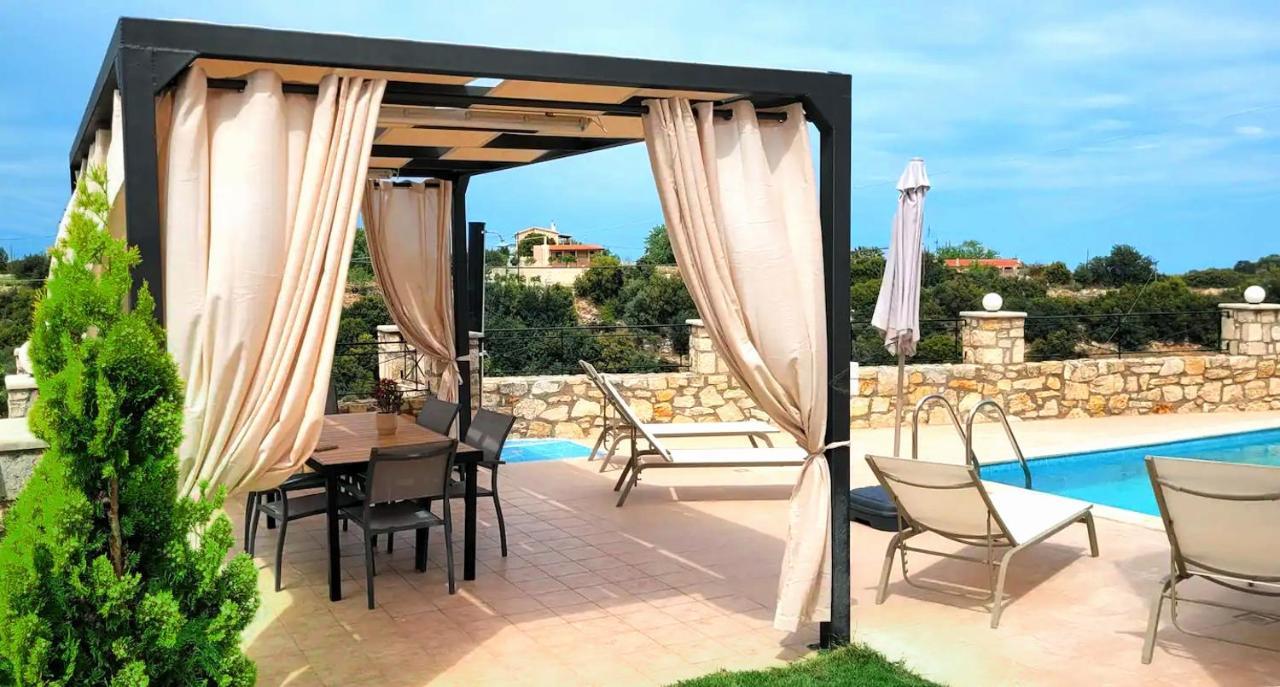Natural View Villa With Private Pool Skouloufia Ngoại thất bức ảnh